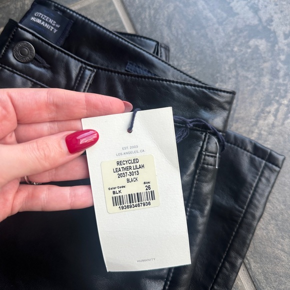 NWT Citizens of Humanity leather pant - Picture 3 of 4